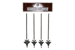Wall Mount Briefing Stick Holder 4-stick