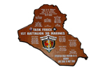 1st Battalion, 3rd Marines Iraq Shaped Deployment Plaque