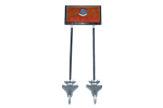 Wall Mount Briefing Stick Holder 2-stick