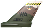 64 AGRS F-16C Tail Flash