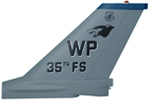35 FS F-16C Tail Flash