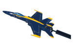 Blue Angels F/A-18C Hornet Briefing Strick Model