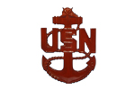 USN Senior Hat Badge