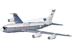 Customized USCINCEUR Airborne Command Post EC-135H Stratolifter Model