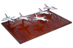 F-16 Thunderbird Models on a platform base