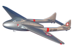 Swiss Air Force de Havilland 100 Vampire Model